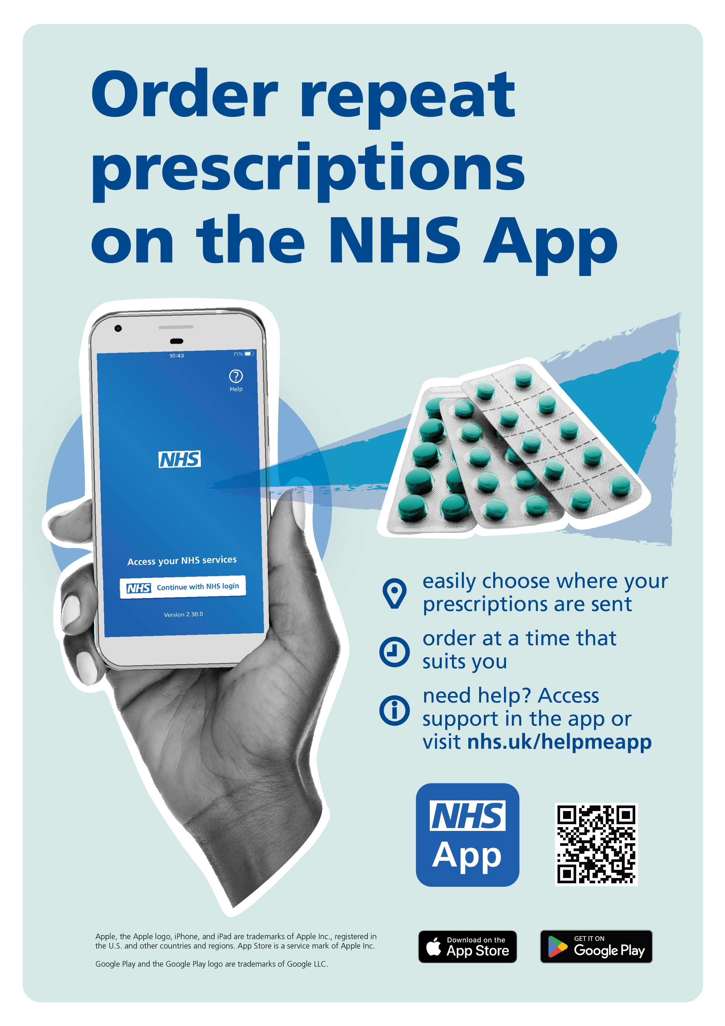 NHS App Repeat Prescriptions